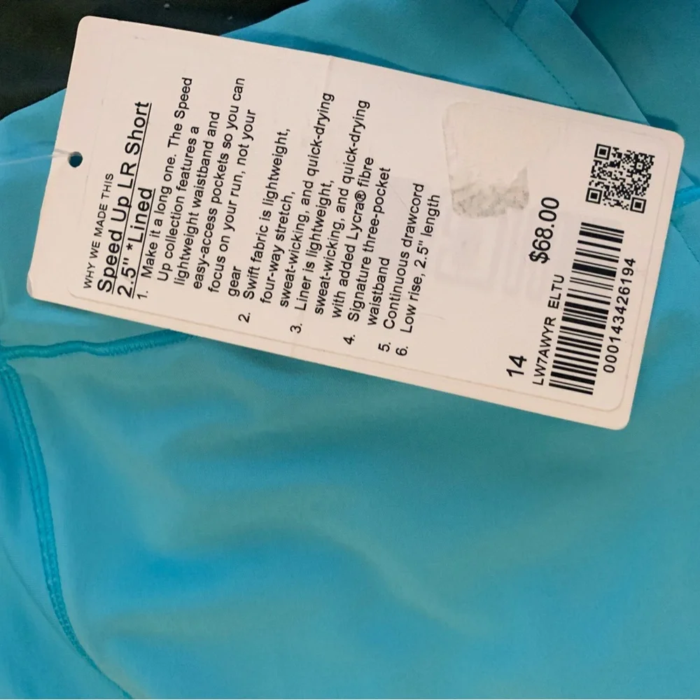 NWT lululemon athletica Blue Women Shorts LOW RISE